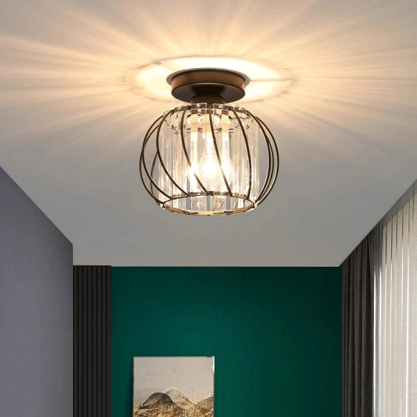 Nordic Simple Globular Glass Hallway Pendant Light