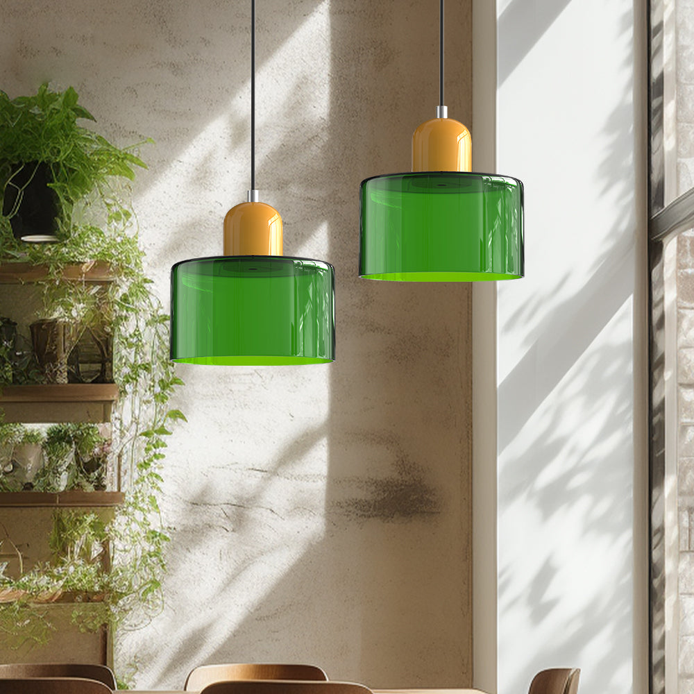 Bauhaus Small Glass Art Pendant Light