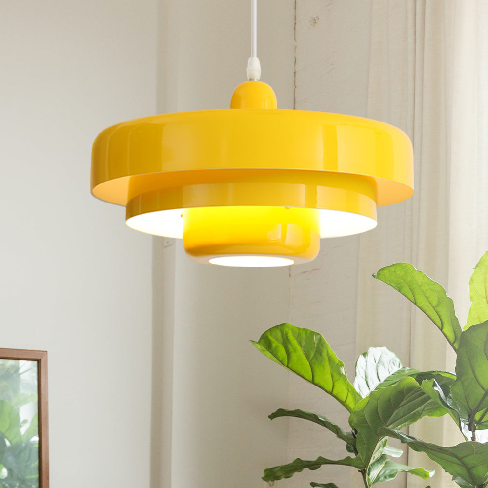 Mid Century Bauhaus Iron Pendant Lamp
