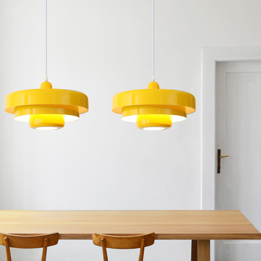 Mid Century Bauhaus Iron Pendant Lamp