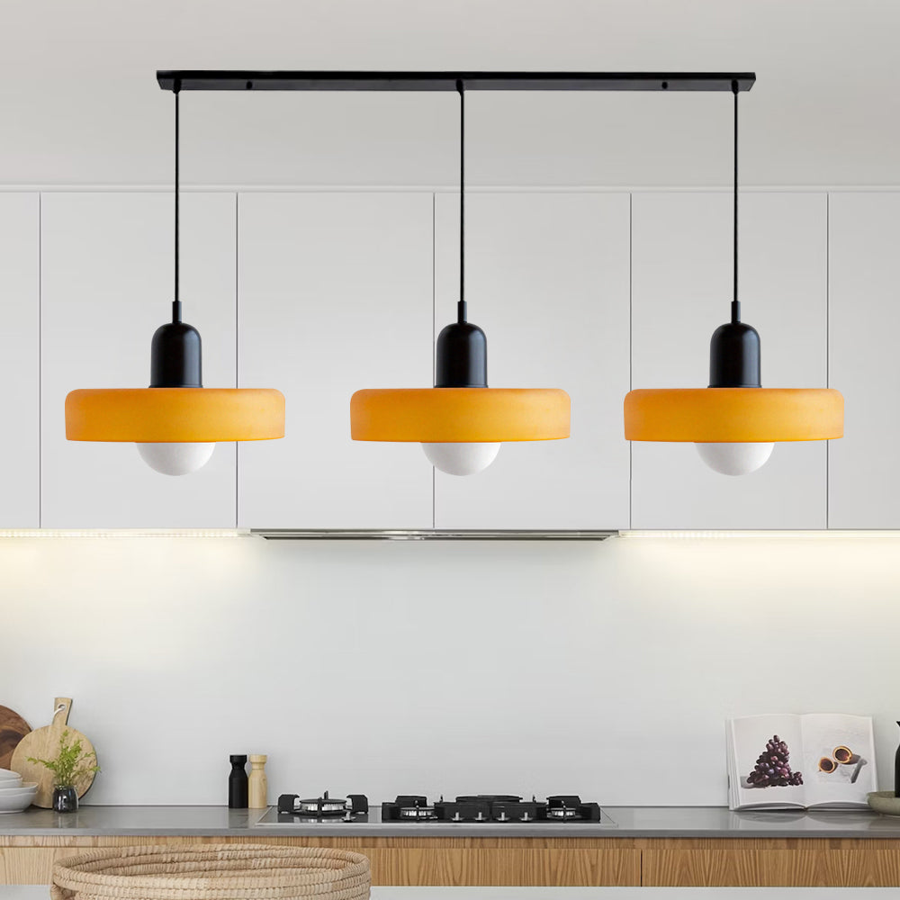 3 Heads Modern Art Decor Glass Pendant Light
