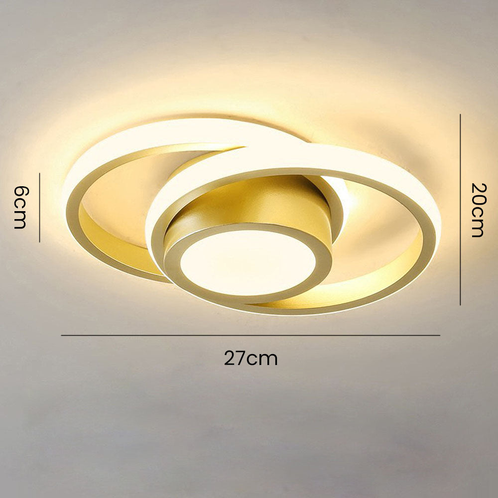 Minimalist Double Ring LED Ceiling Lamp