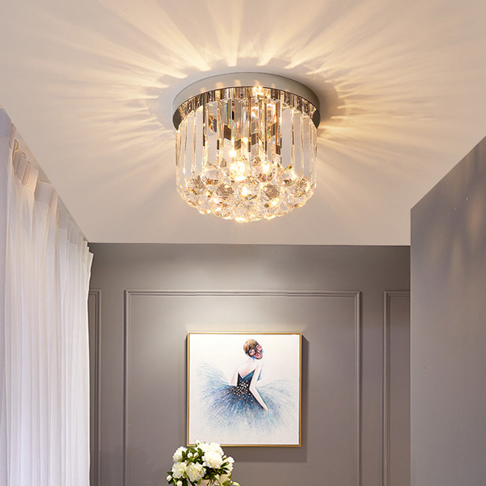 Contemporary Modern Crystal Ceiling Light