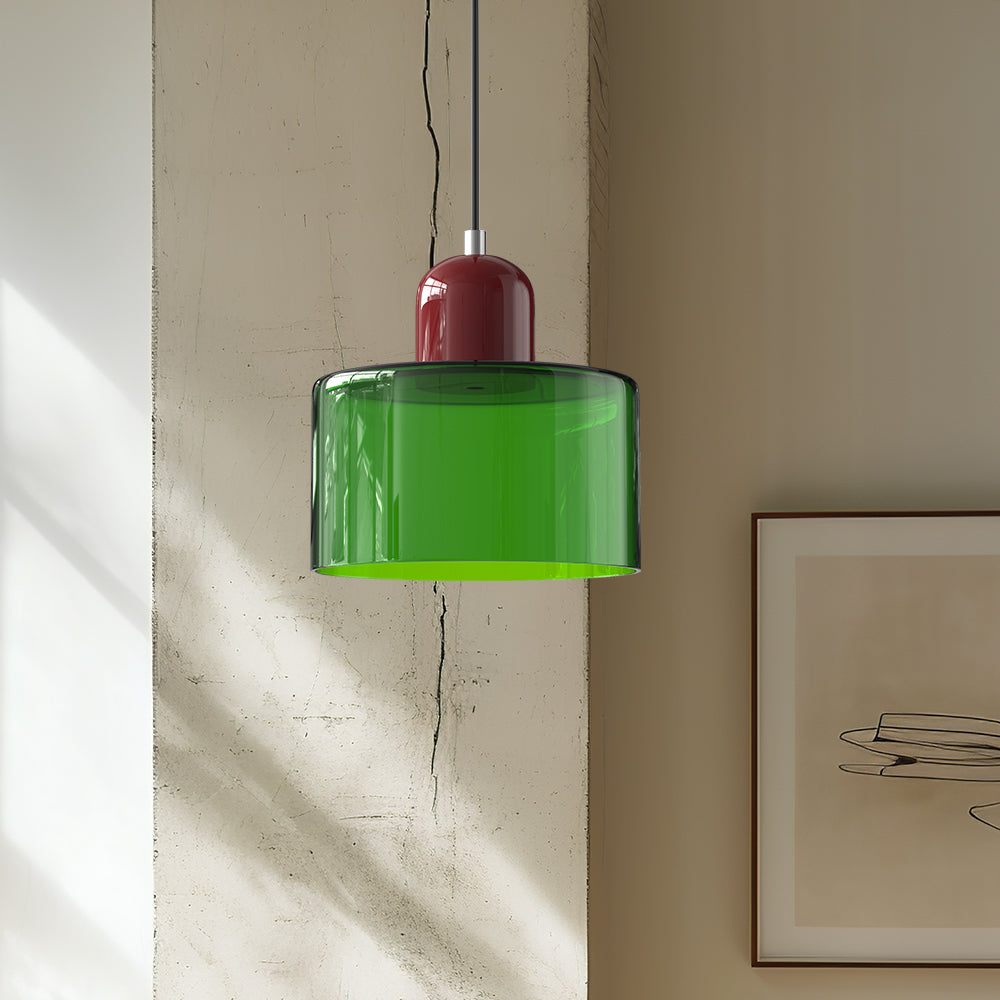Bauhaus Small Glass Art Pendant Light