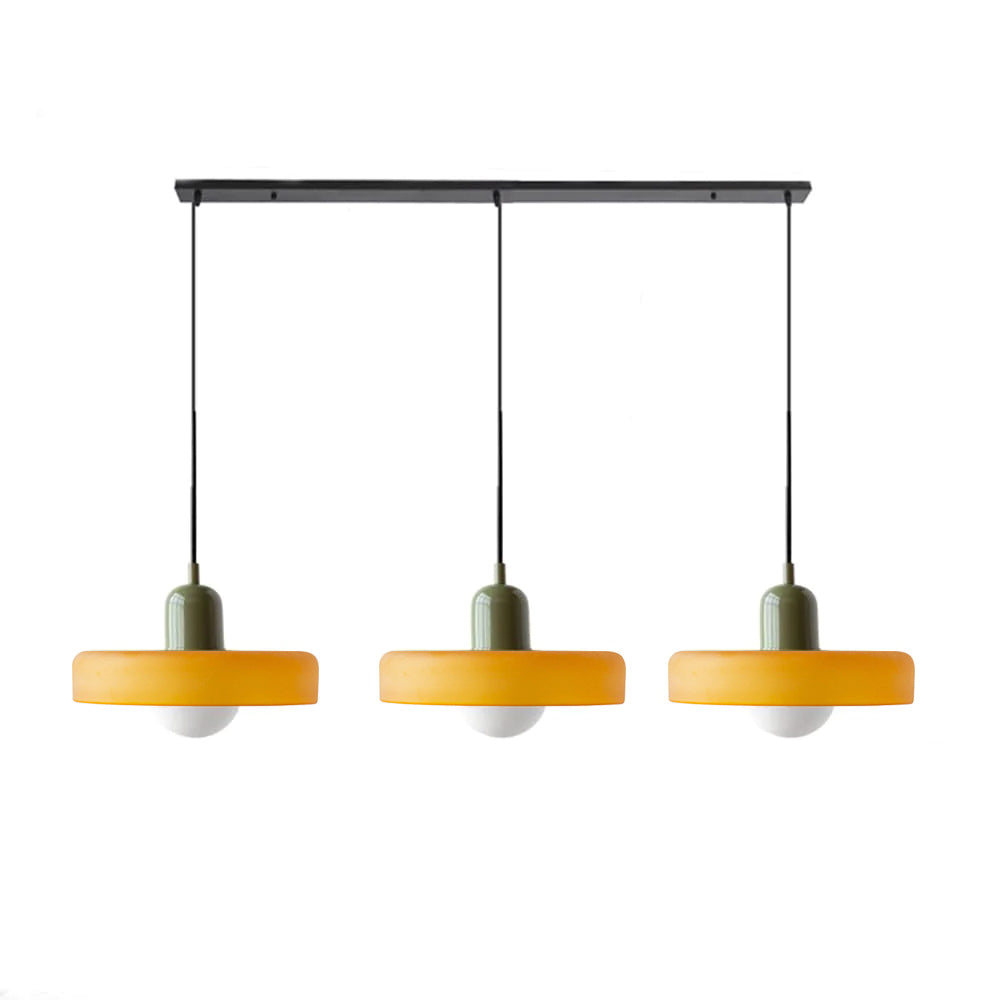 3 Heads Modern Art Decor Glass Pendant Light