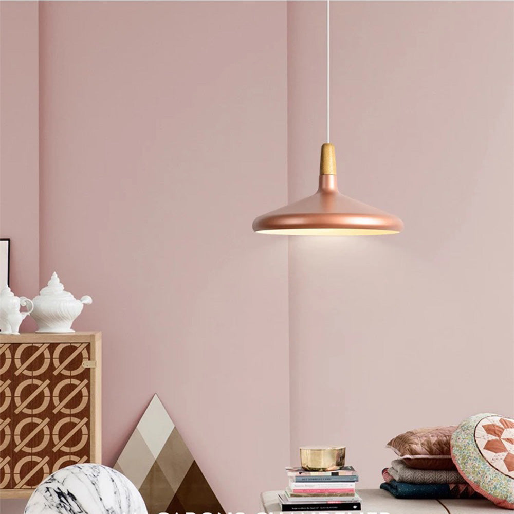 Nordic Macaron Wooden Creative Pendant Lamp