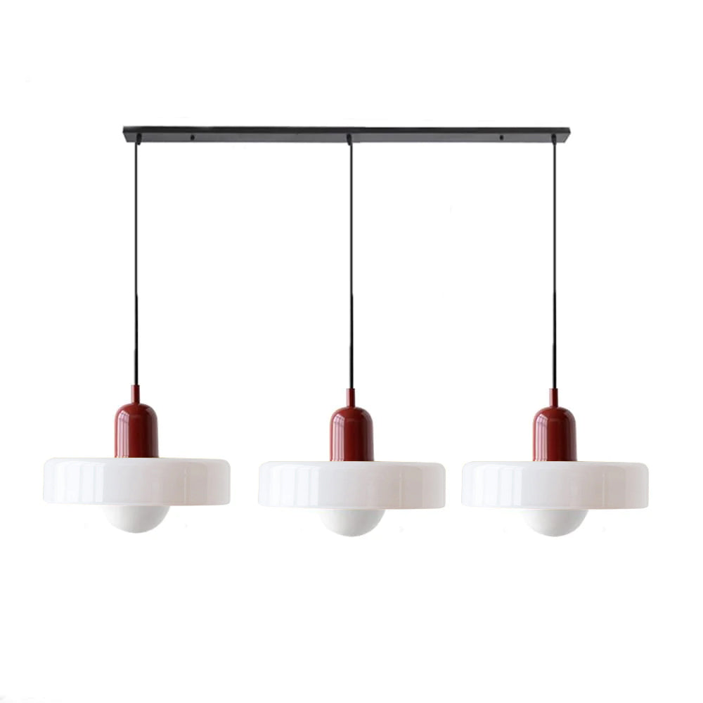 3 Heads Modern Art Decor Glass Pendant Light