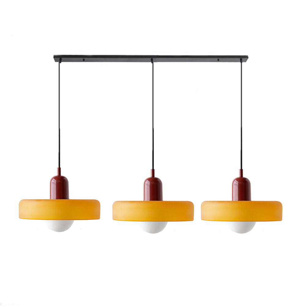 3 Heads Modern Art Decor Glass Pendant Light