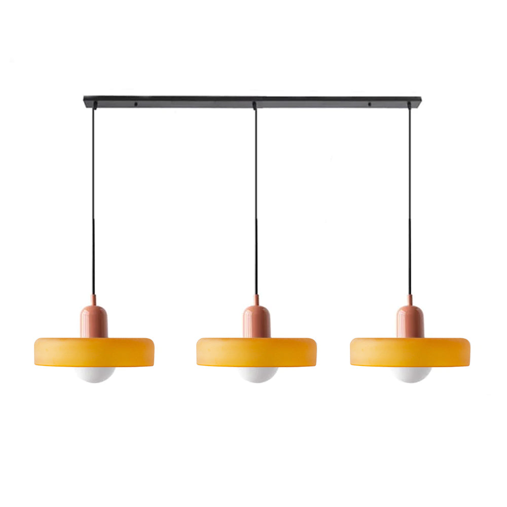 3 Heads Modern Art Decor Glass Pendant Light