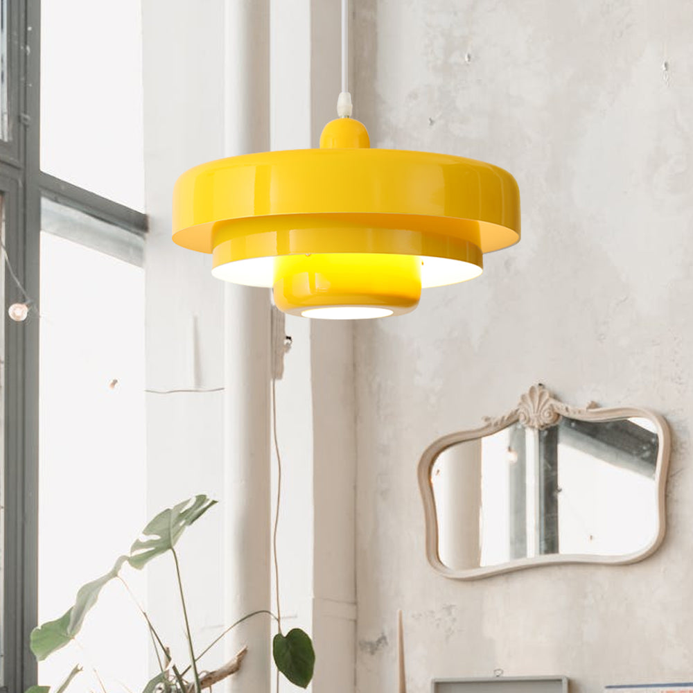Mid Century Bauhaus Iron Pendant Lamp