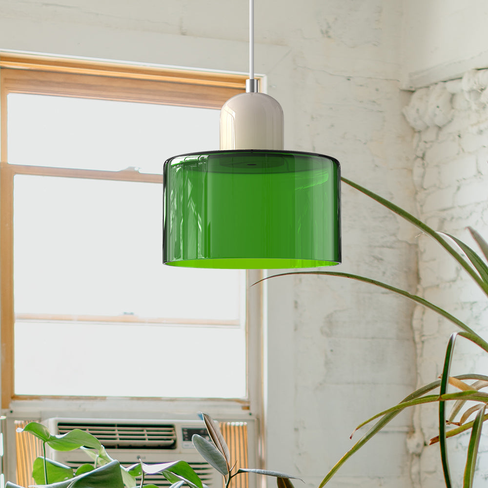 Bauhaus Small Glass Art Pendant Light