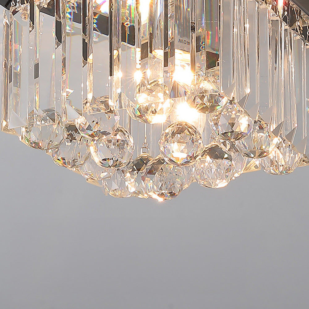 Contemporary Modern Crystal Ceiling Light