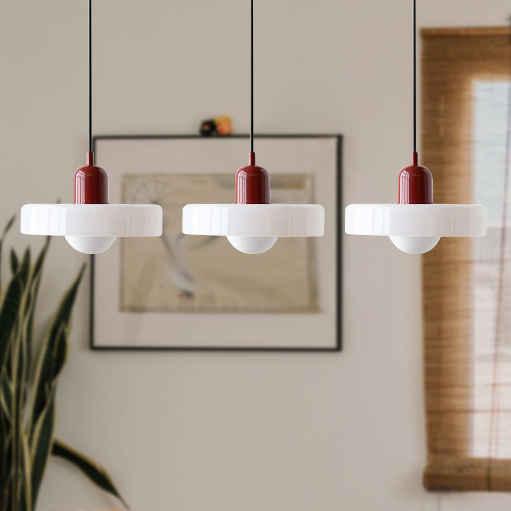 3 Heads Modern Art Decor Glass Pendant Light