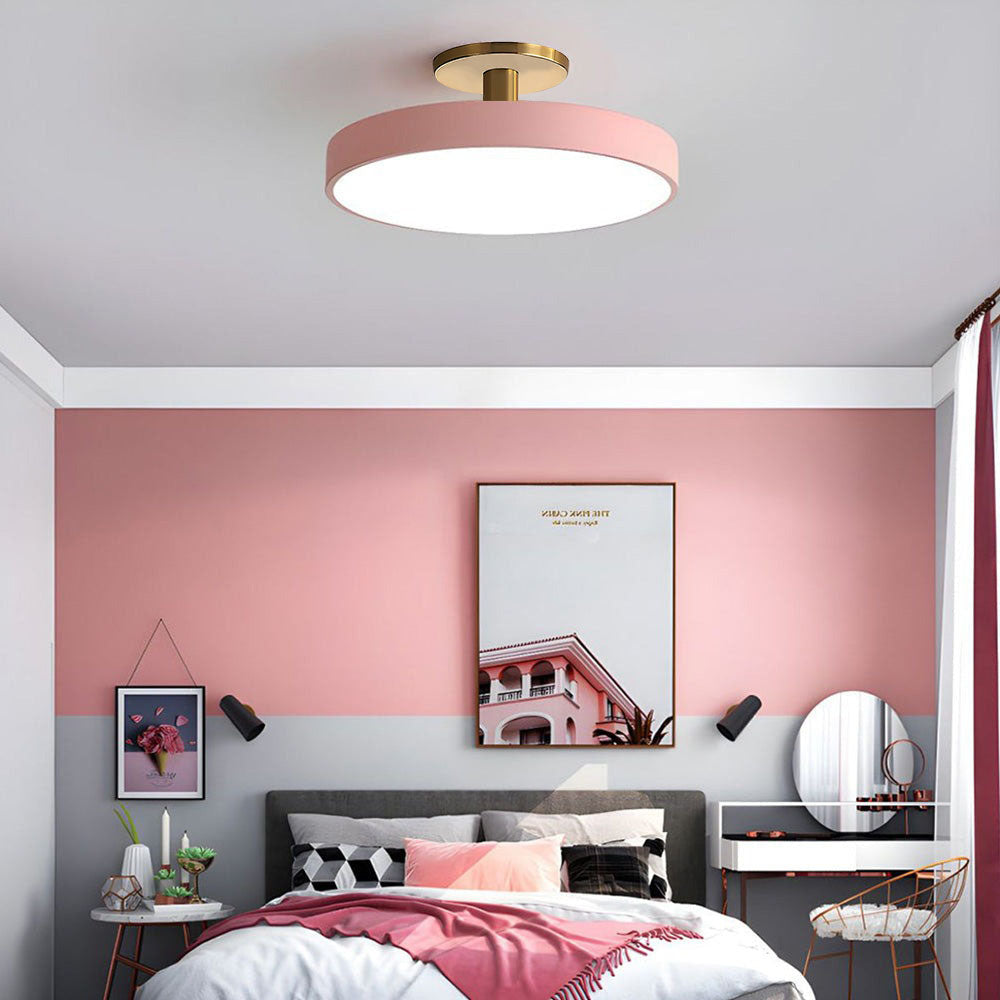 Minimalist Round Flush Mount LED Ceiling Light