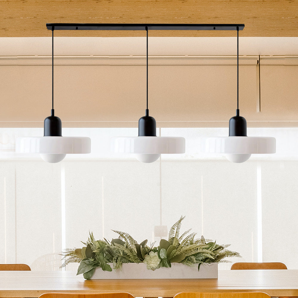 3 Heads Modern Art Decor Glass Pendant Light