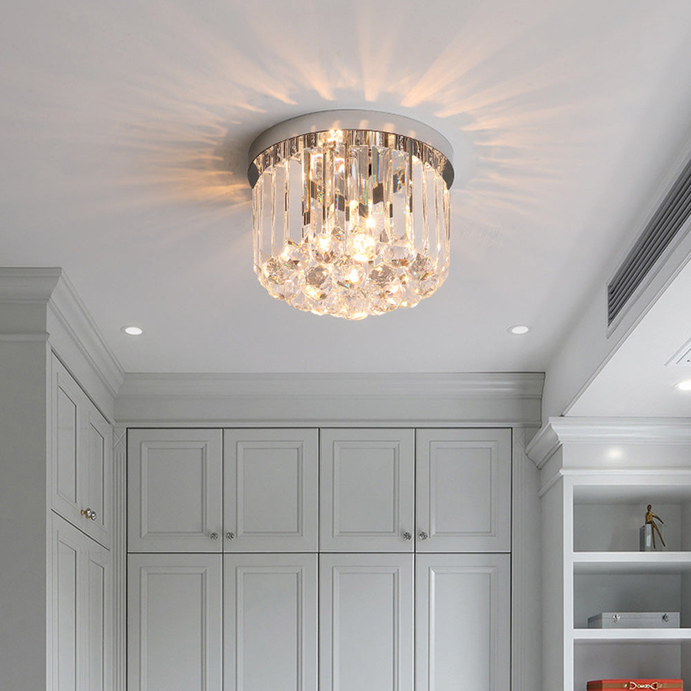 Contemporary Modern Crystal Ceiling Light