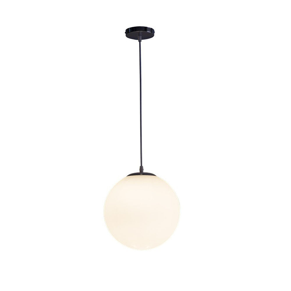 Simple Glass 1 Head Restaurant Pendant Light