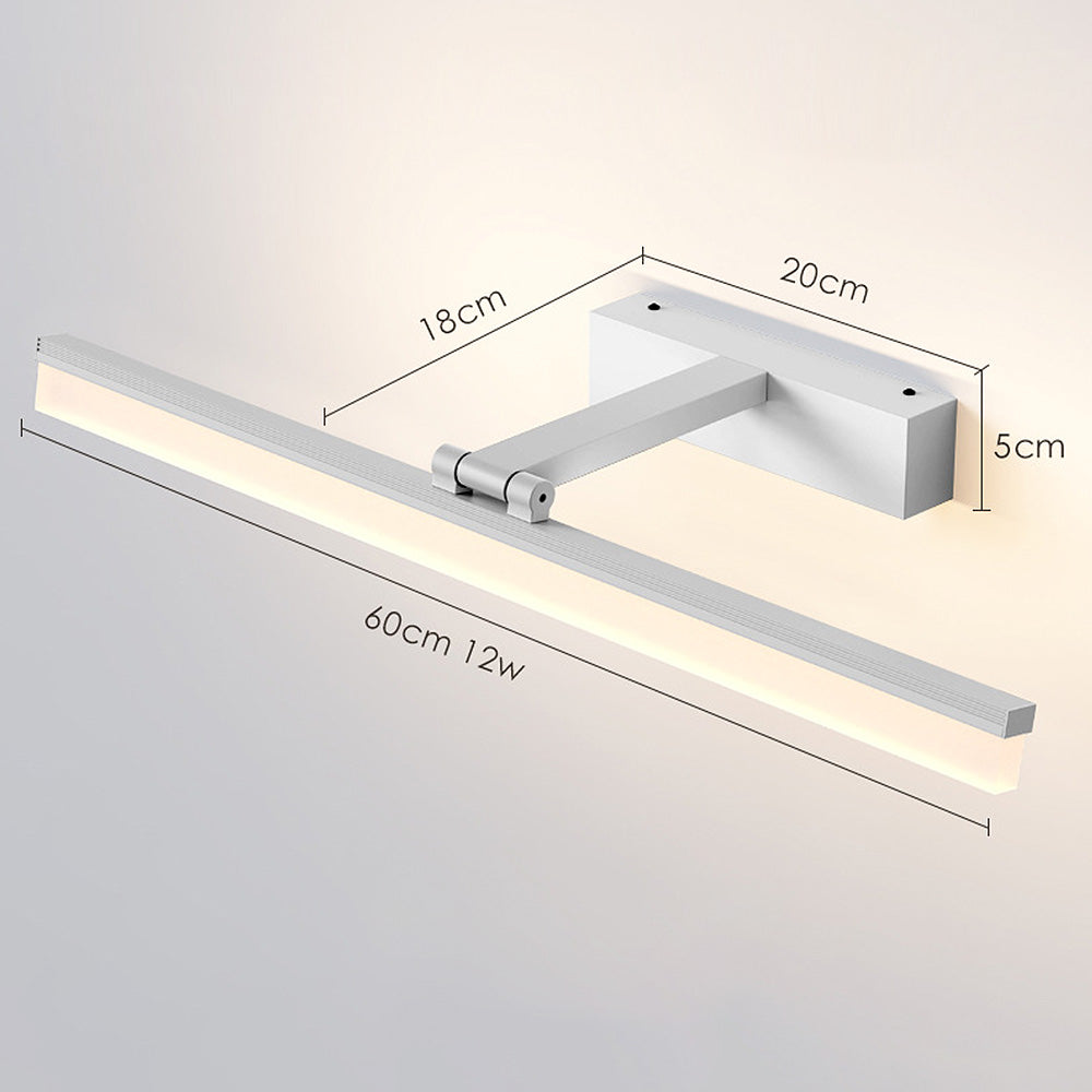 Black Contemporary LED Mirror Bathroom Wall Light