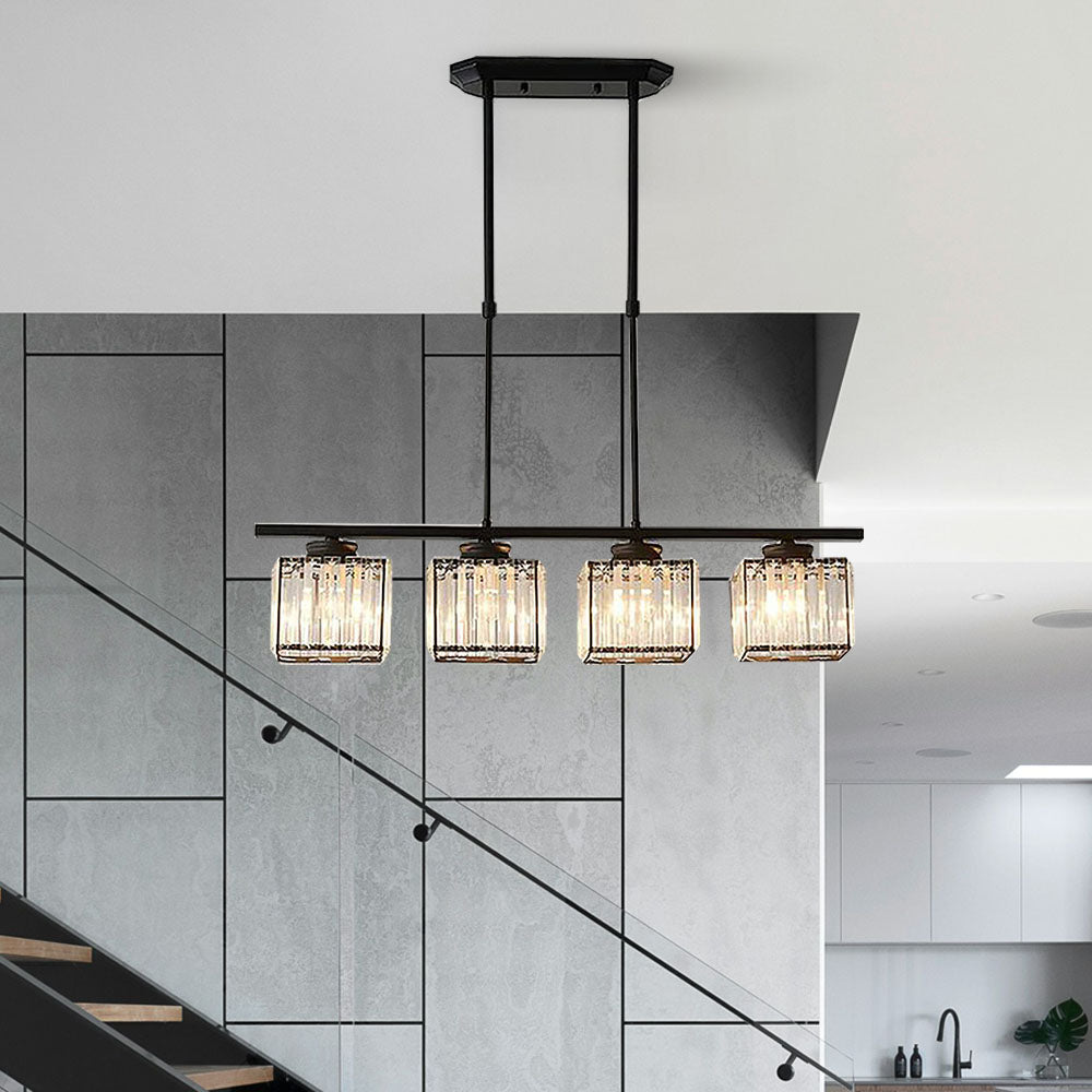 Nordic Multi Head Glass Island Chandelier