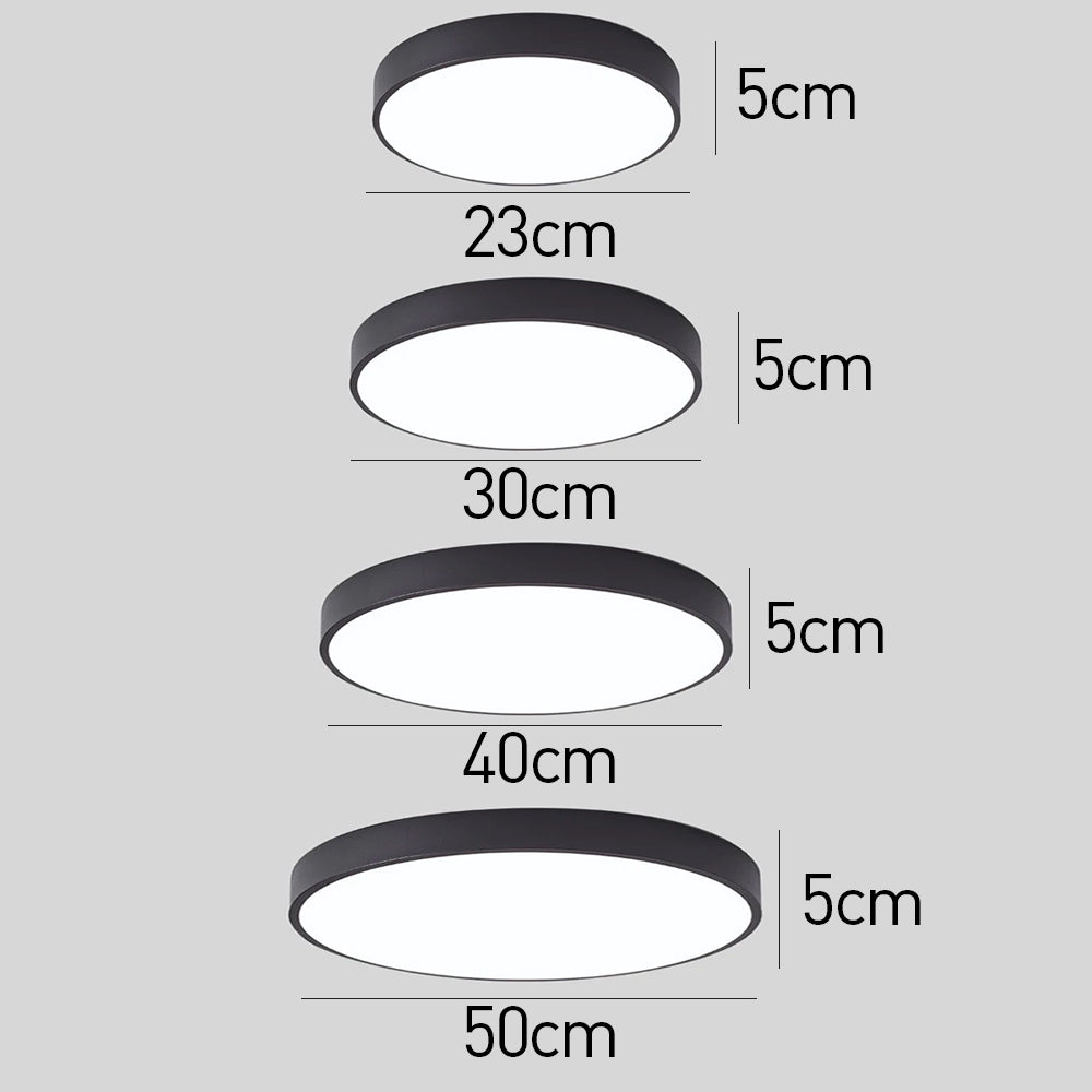 Circular Modern LED Flush Mount Ceiling Light