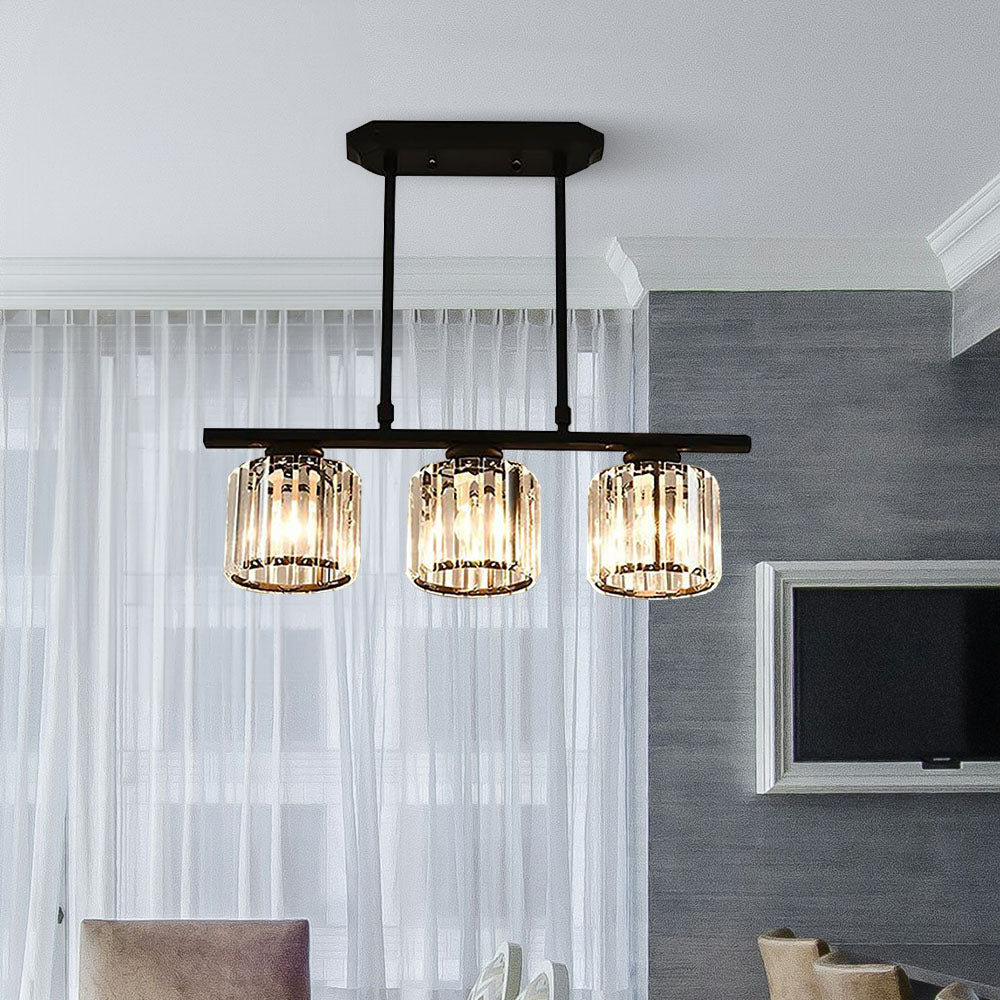 Nordic Multi Head Glass Island Chandelier