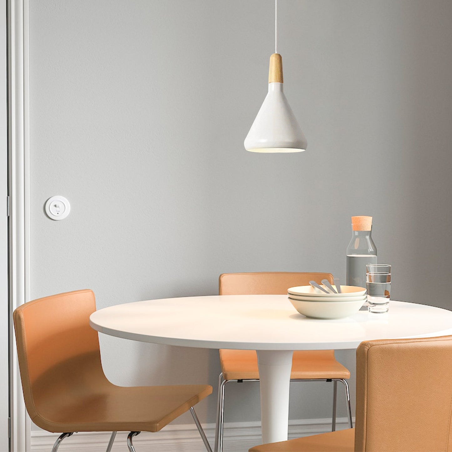 Nordic Macaron Wooden Creative Pendant Lamp