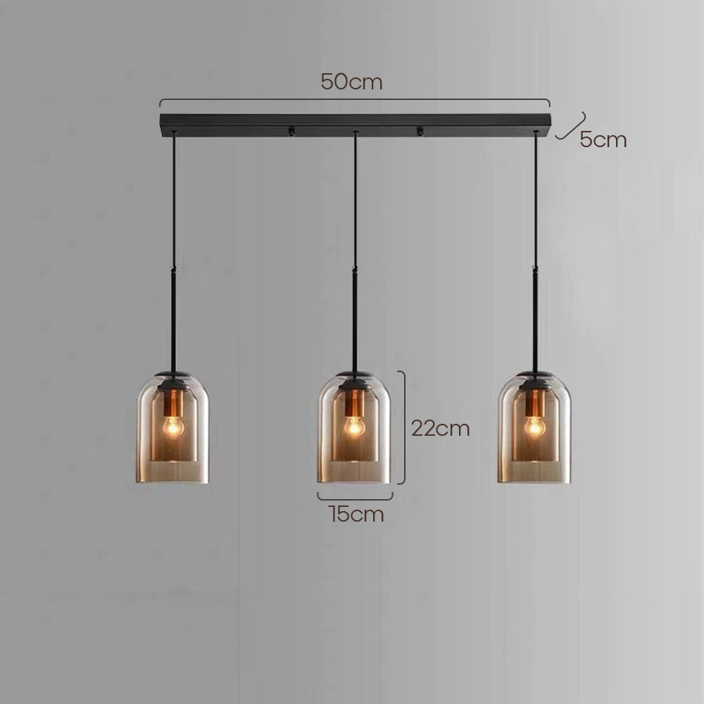 Double Layer Minimalist Small Pendant Light For Dining Room