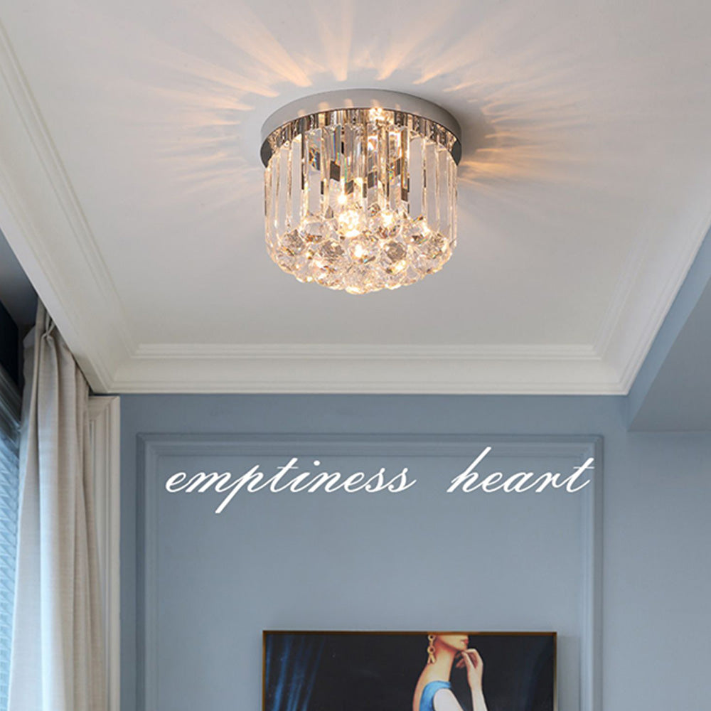 Contemporary Modern Crystal Ceiling Light