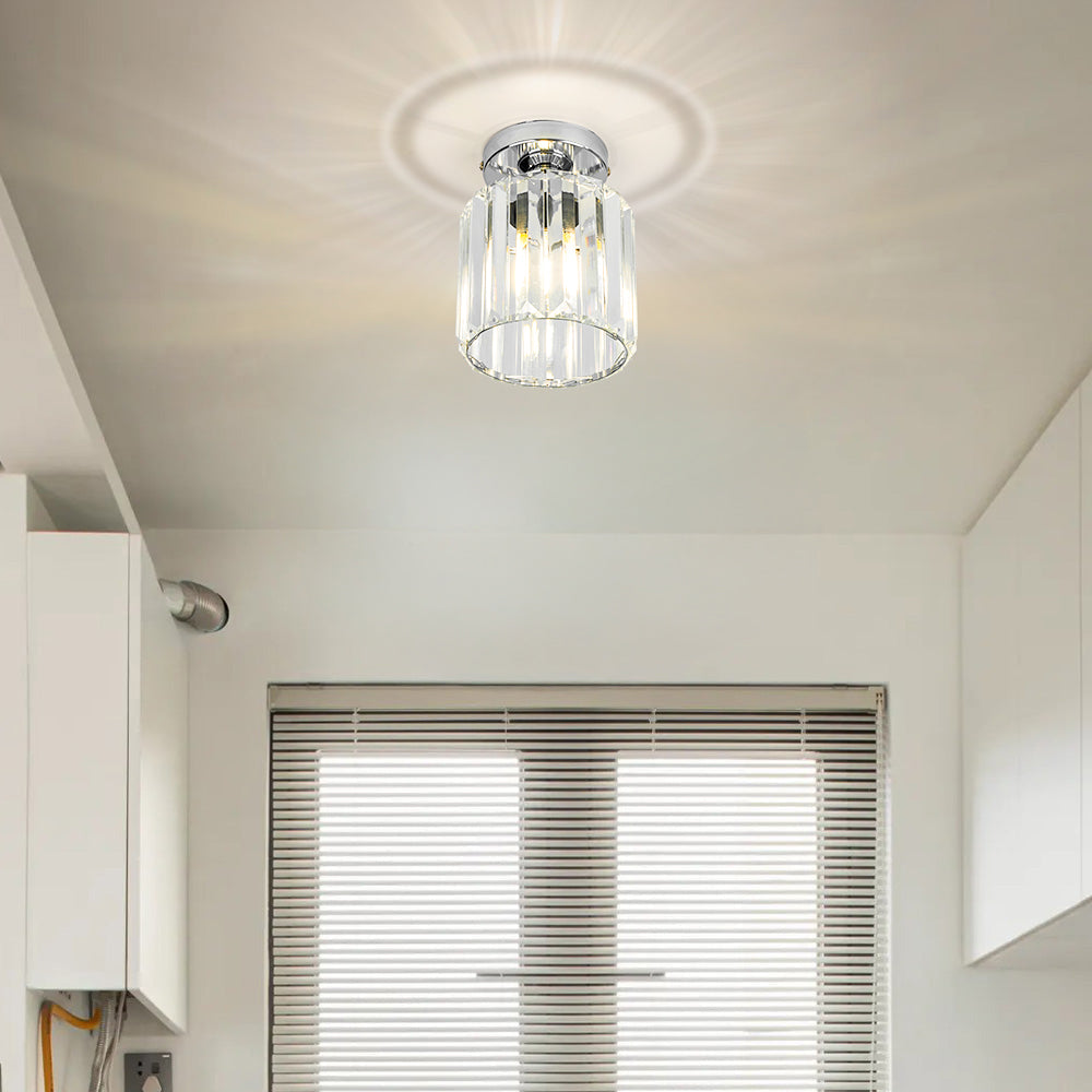 Modern 1-Light Hallway Flush Mount Ceiling Light