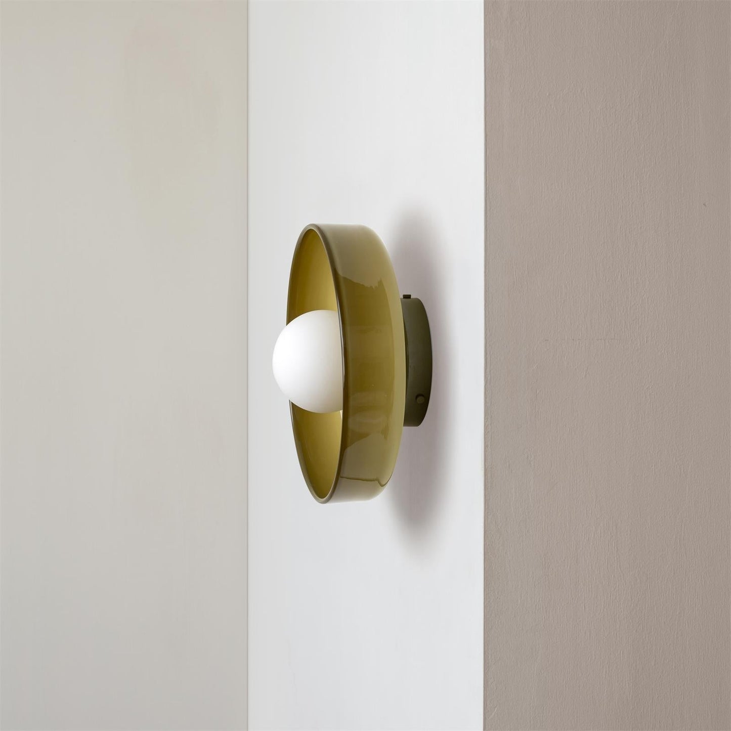 Modern Round Glass Flush Mount Ceiling Light