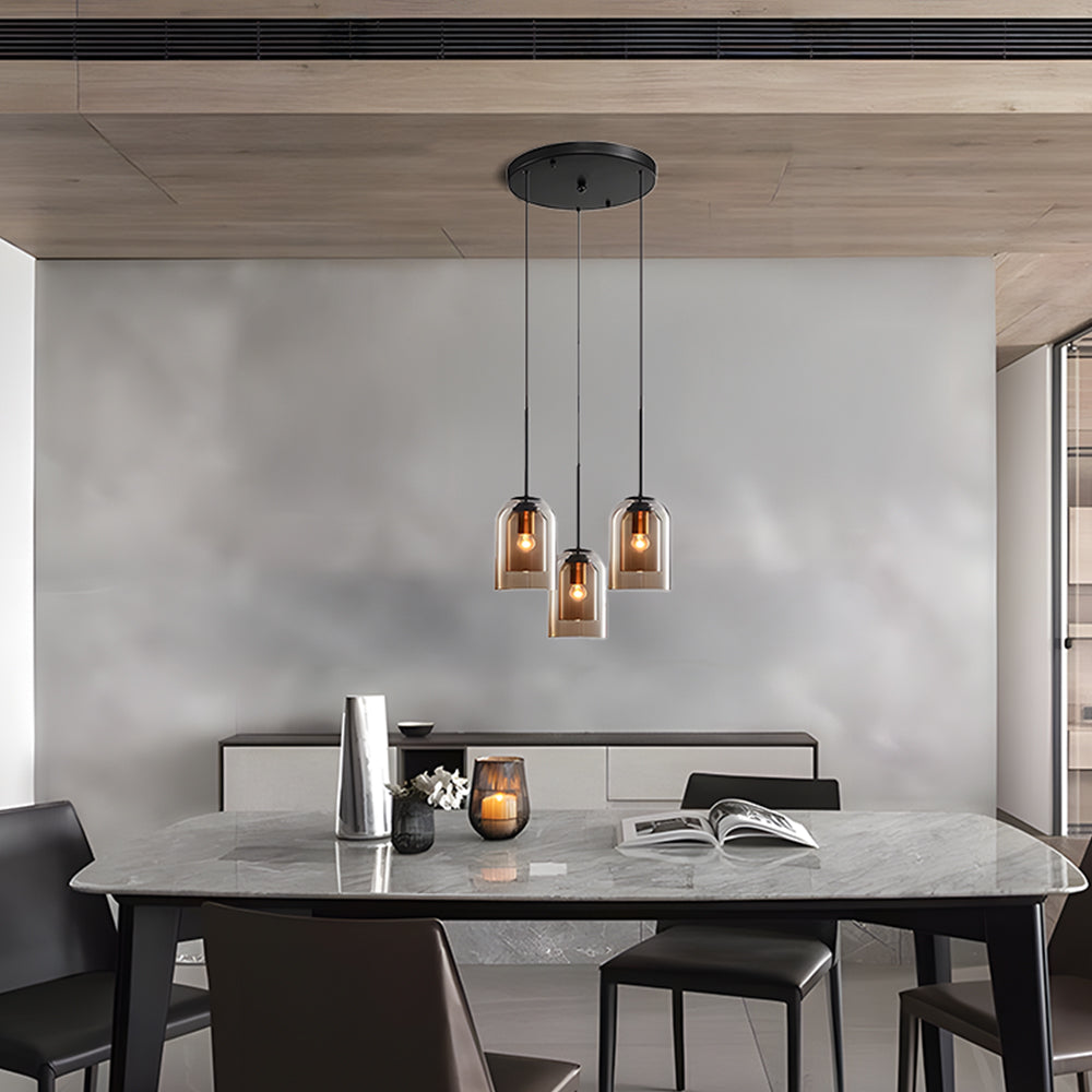 Double Layer Minimalist Small Pendant Light For Dining Room