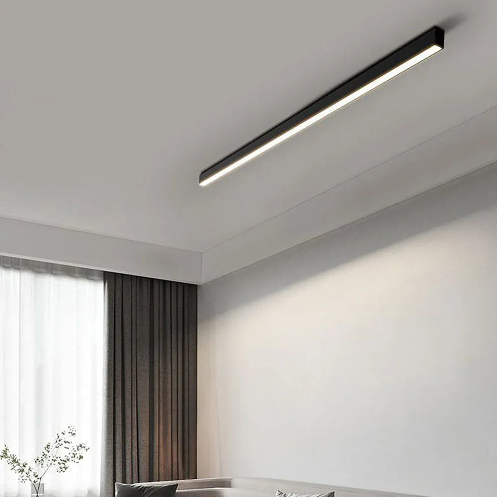 Contemporary Minimalist Long Strip LED Ceiling Lamp