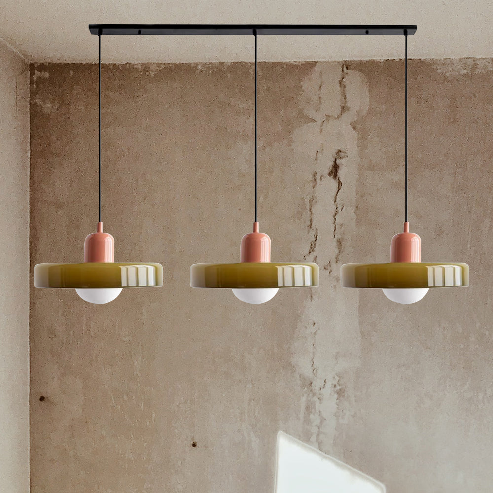 3 Heads Modern Art Decor Glass Pendant Light