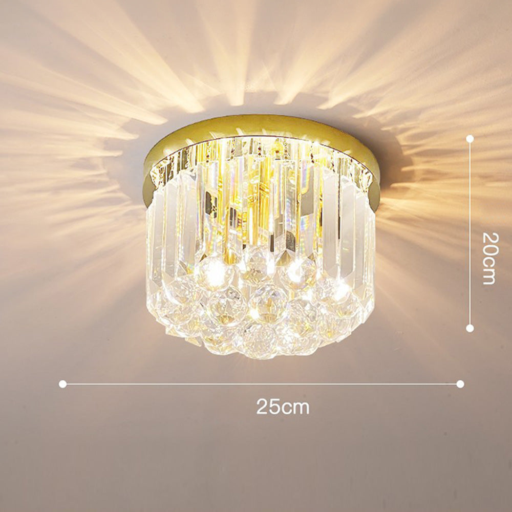 Contemporary Modern Crystal Ceiling Light