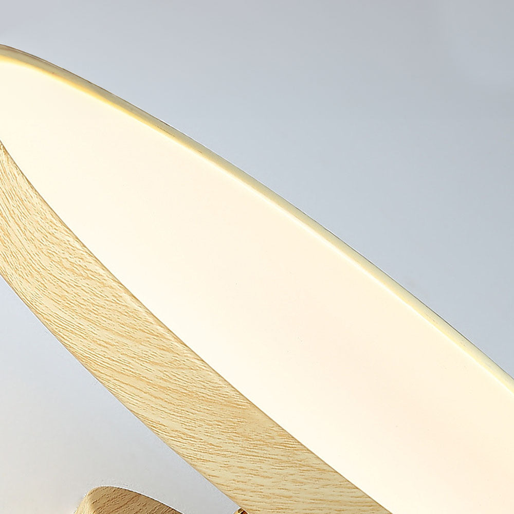 Minimalist White LED Semi-Flush Ceiling Light