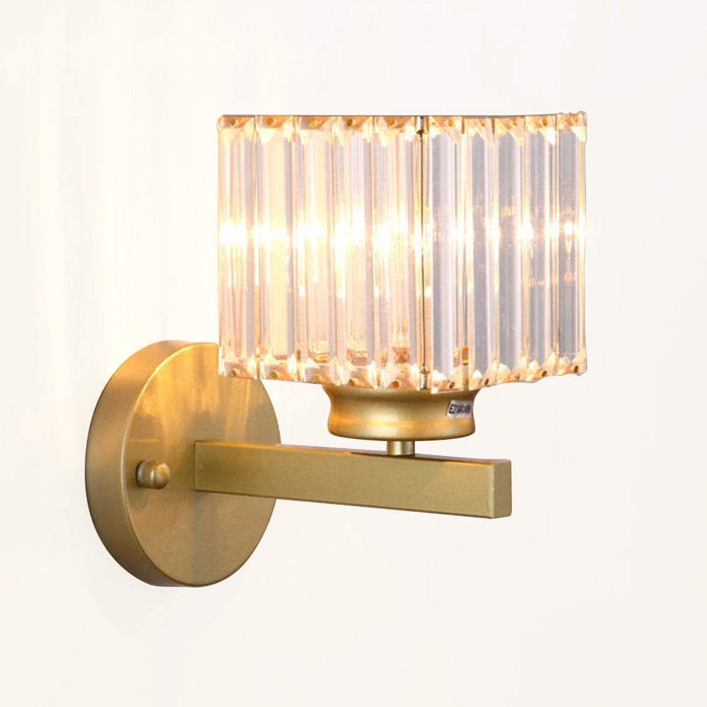 Crystal Round Or Square Hallway Wall Light