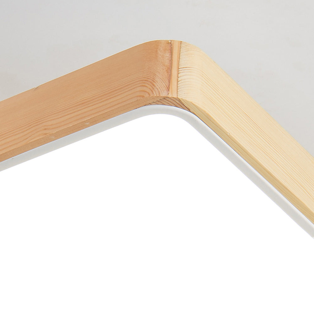 Round Modern Wood Ceiling Fans With LED Lights