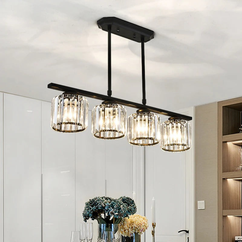 Nordic Multi Head Glass Island Chandelier