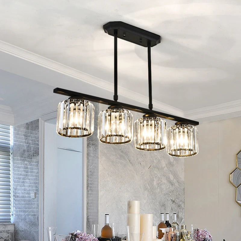 Nordic Multi Head Glass Island Chandelier