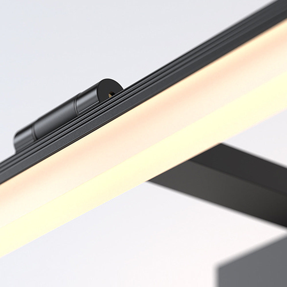 Black Contemporary LED Mirror Bathroom Wall Light