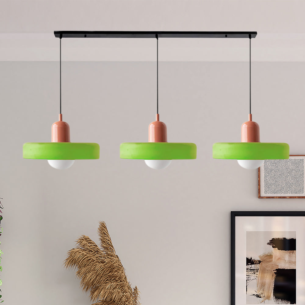 3 Heads Modern Art Decor Glass Pendant Light