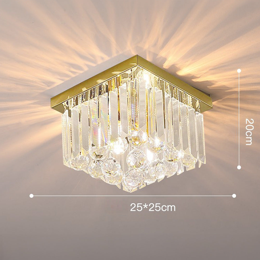 Contemporary Modern Crystal Ceiling Light