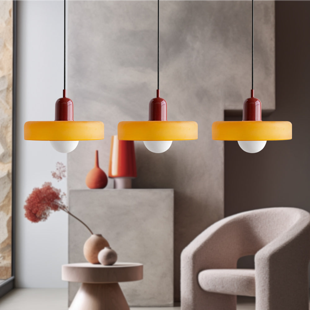 3 Heads Modern Art Decor Glass Pendant Light