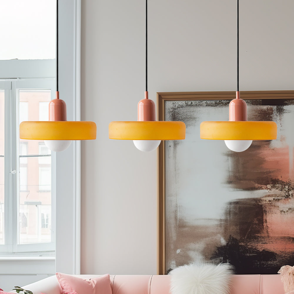 3 Heads Modern Art Decor Glass Pendant Light