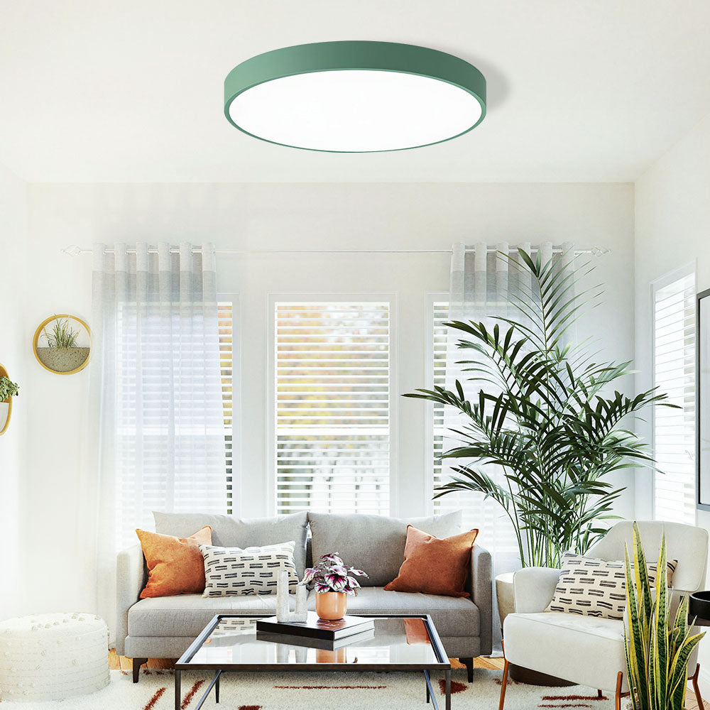 Circular Modern LED Flush Mount Ceiling Light