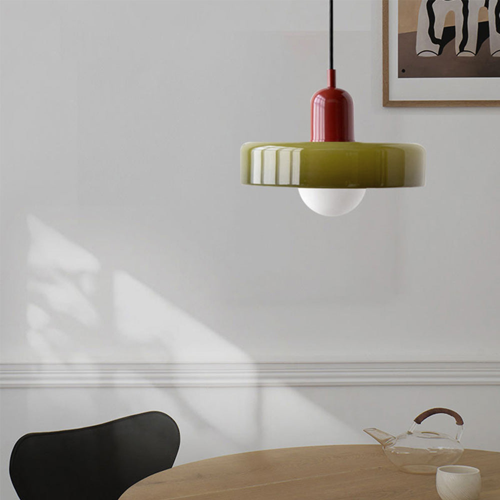 Bauhaus Glass Art Kitchen Island Pendant Light