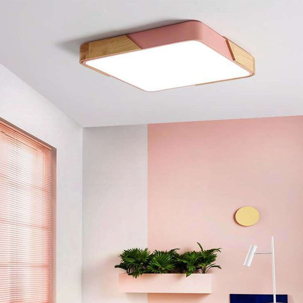 Colorful Square Minimalist Ceiling Light