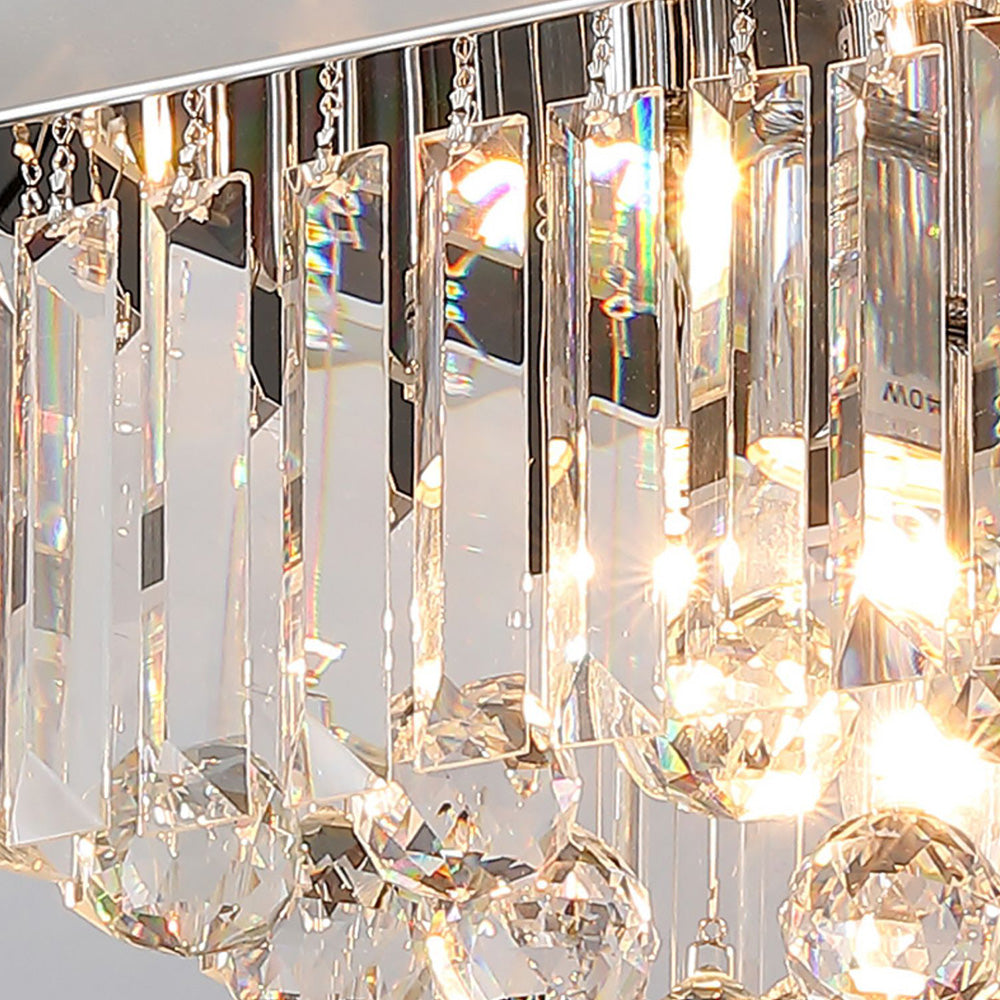 Contemporary Modern Crystal Ceiling Light