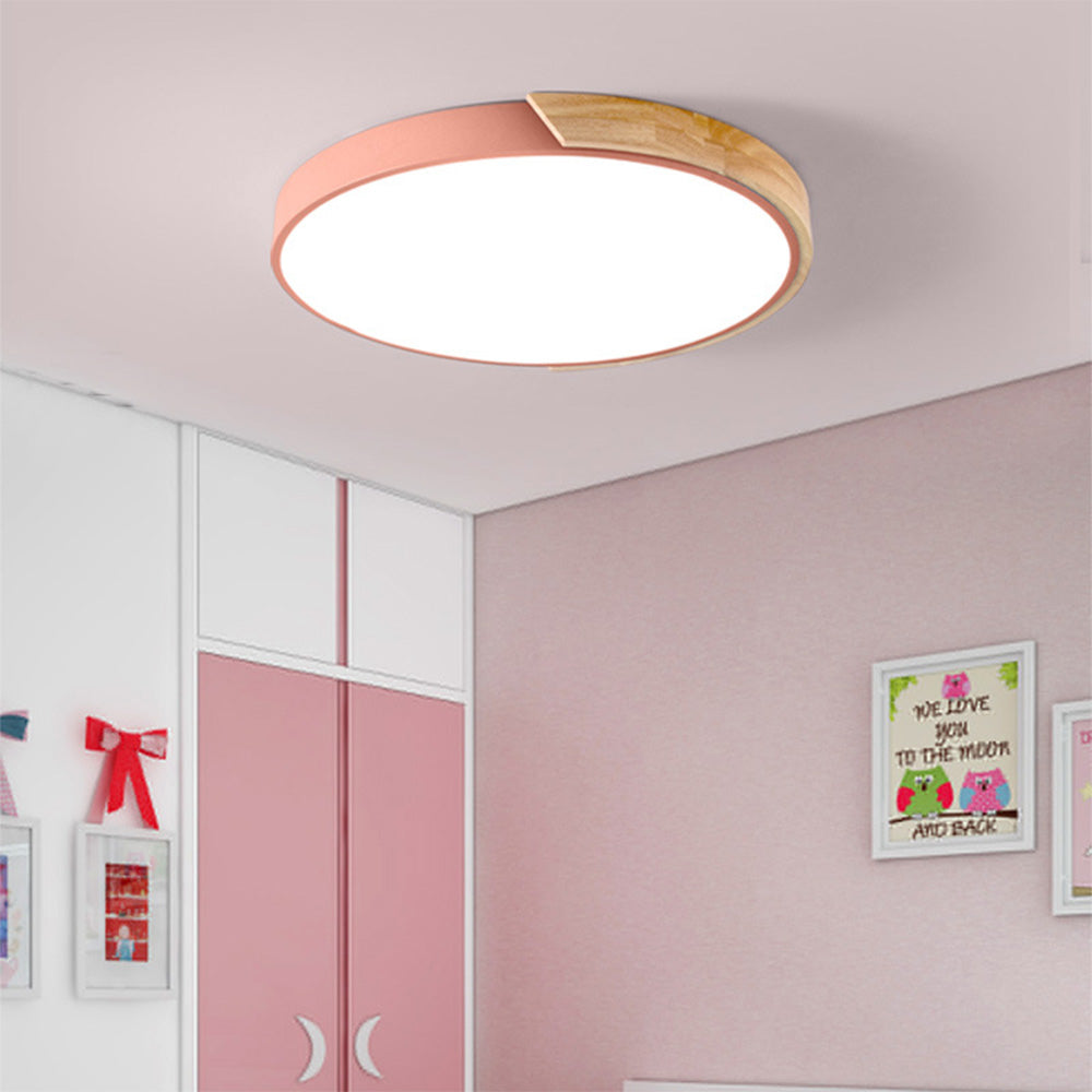 Colorful Minimalist LED Round Ceiling Light