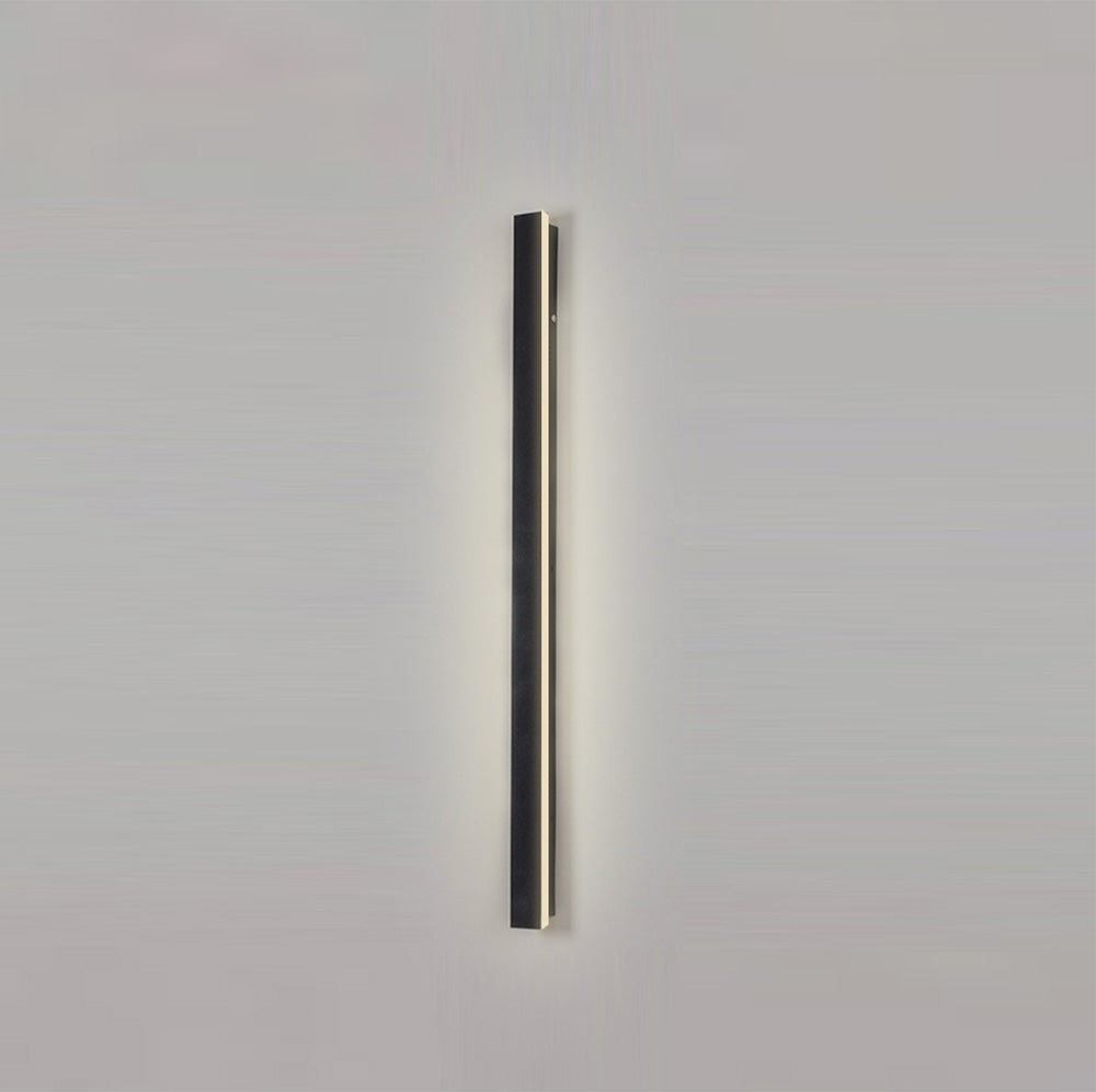 Industrial IP65 Modern Long Black Acrylic LED Outdoor Wall Lights